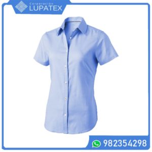 camisas oxford para mujer manga corta