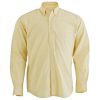 camisa oxford manga larga amarillo hombre