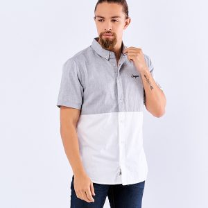 camisa bicolor