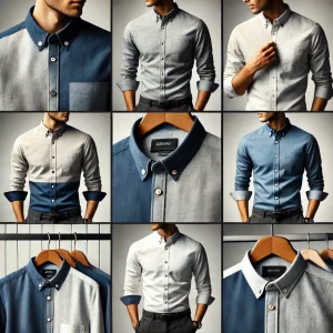 camisa bicolor