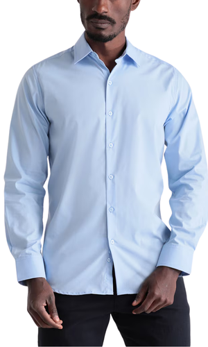 Camisa oxford celeste claro