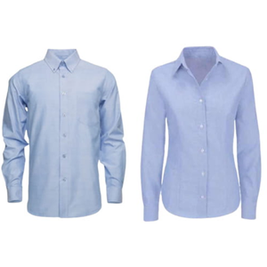 Camisa oxford celeste manga larga