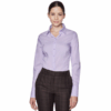Blusa Camisa Oxford Manga Larga Lila para Mujer en gamarra