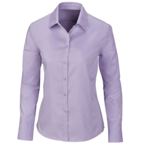 Blusa Camisa Oxford Manga Larga lila para Mujer