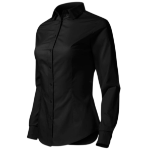 Blusa Camisa Oxford Manga Larga negra para Mujer por mayor