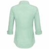 Camisa Blusa Oxford Manga 3_4 Verde Manzana para Mujer por mayor