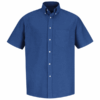 Camisa Oxford Manga Corta Azul para Hombre