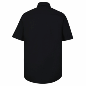 Camisa Oxford Manga Corta Negra para Hombre por mayor