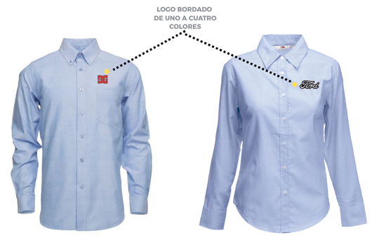 Camisas Oxford Bordadas Camisas y blusas Oxford con logo