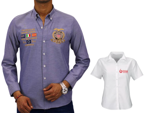 Camisas Oxford Corporativas Personalización de camisas corporativas