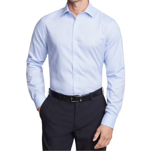 Camisa Oxford Manga Larga Celeste para Hombre camisa oxford celeste manga larga detalle