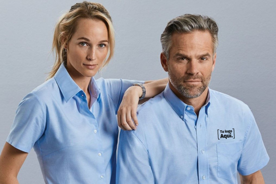 camisas con logo en gamarra bordado